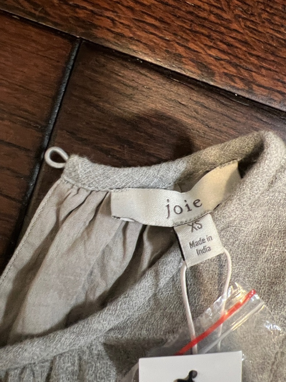 Joie “calinana” Light Gray Ruffle-Trim Casual Dress - Picture 2 of 4